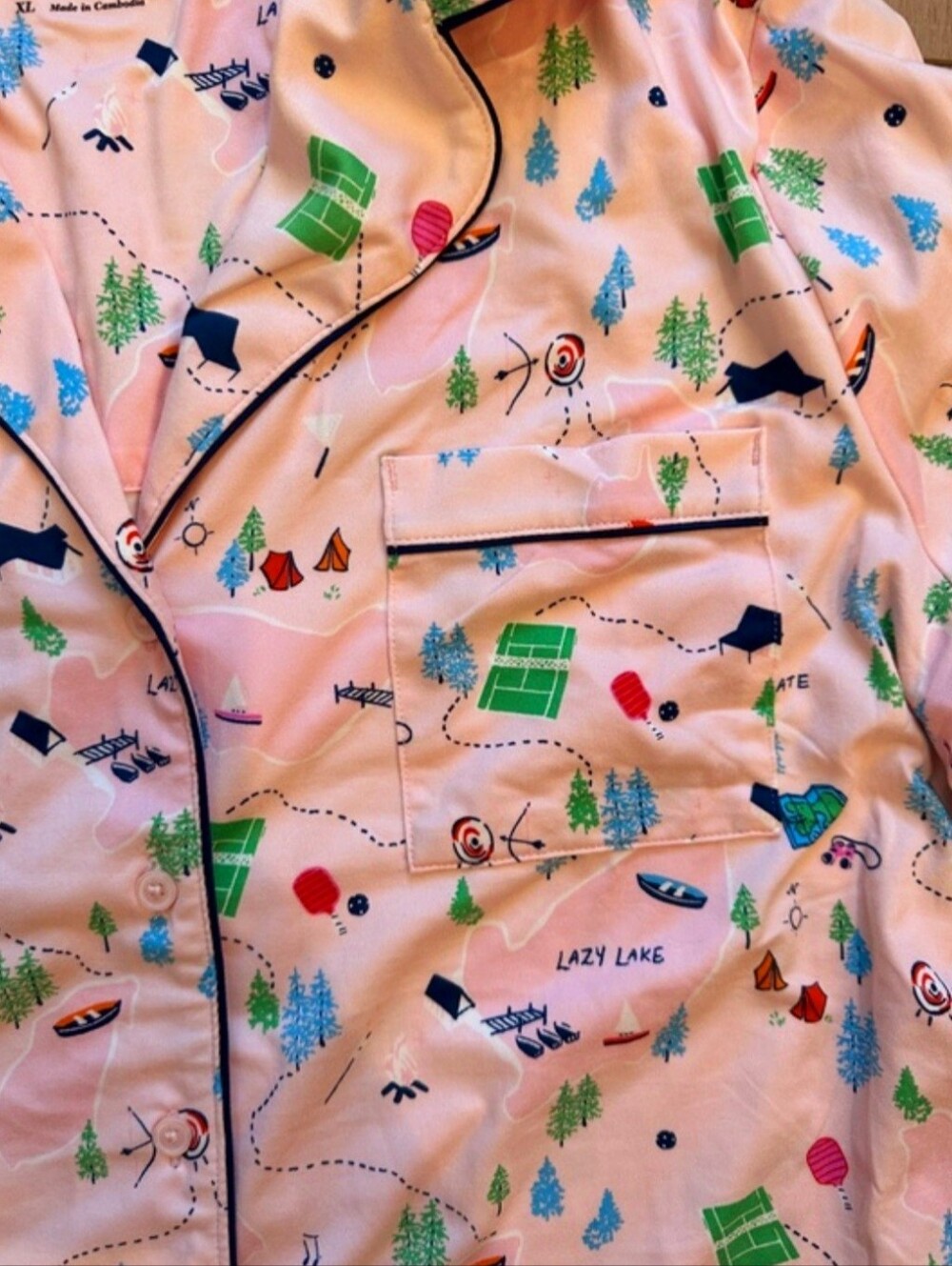 Kate Spade Camp Kate Short Pajama Set - Picture 5 of 7
